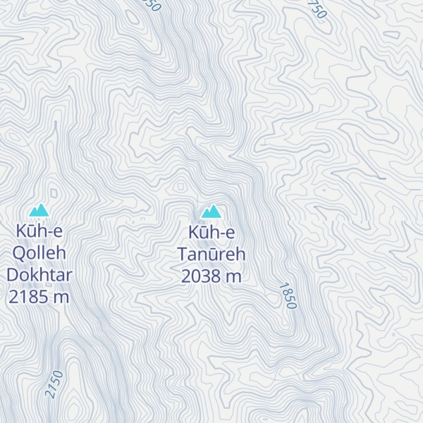 Map of Kūh-e Tanūreh