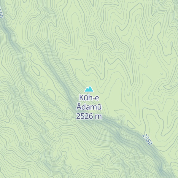 Map of Kūh-e Ādamū