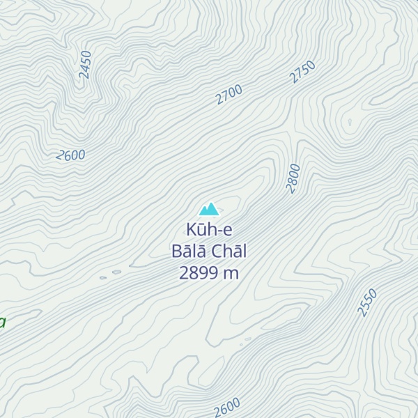 Map of Kūh-e Bālā Chāl