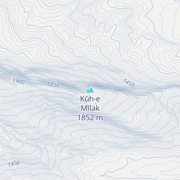 Map of Kūh-e Mīlak