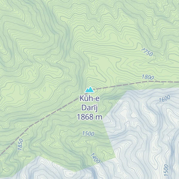 Map of Kūh-e Darīj