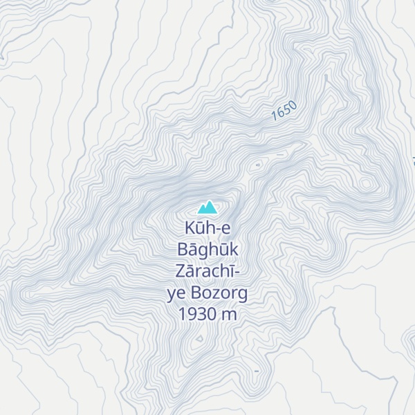 Map of Kūh-e Bāghūk Zārachī-ye Bozorg