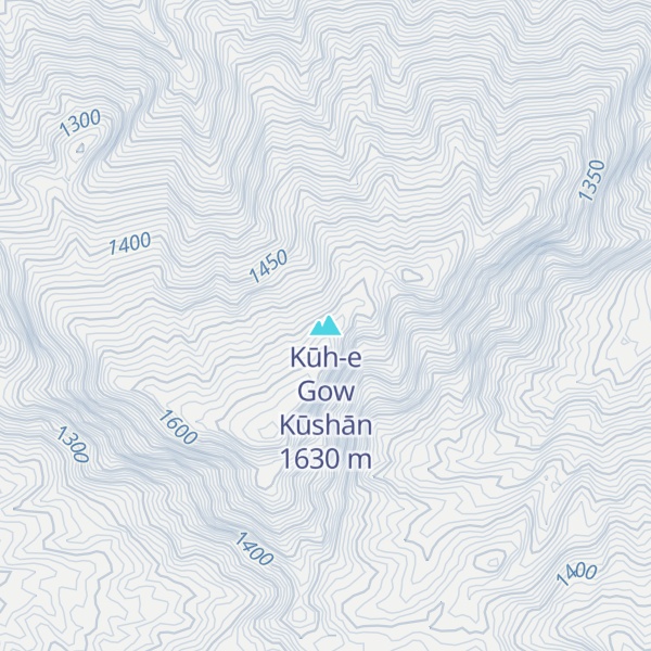 Map of Kūh-e Gow Kūshān