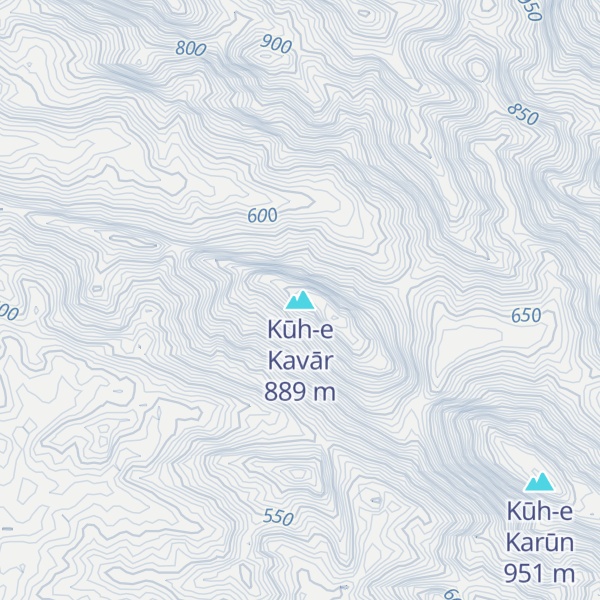 Map of Kūh-e Kavār