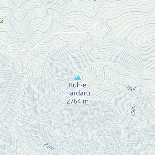 Map of Kūh-e Hardarū