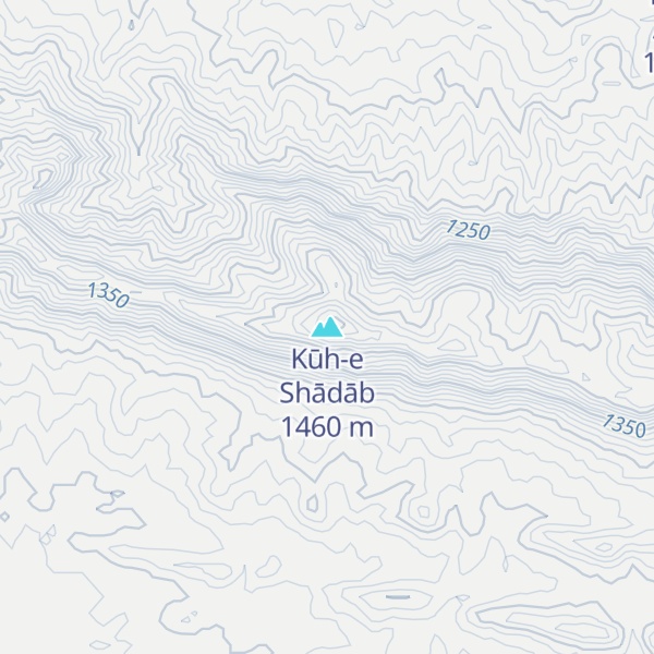 Map of Kūh-e Shādāb