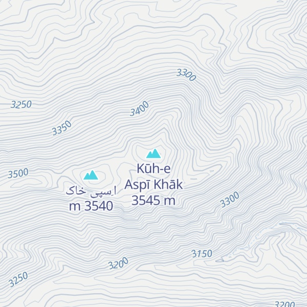 Map of Kūh-e Aspī Khāk