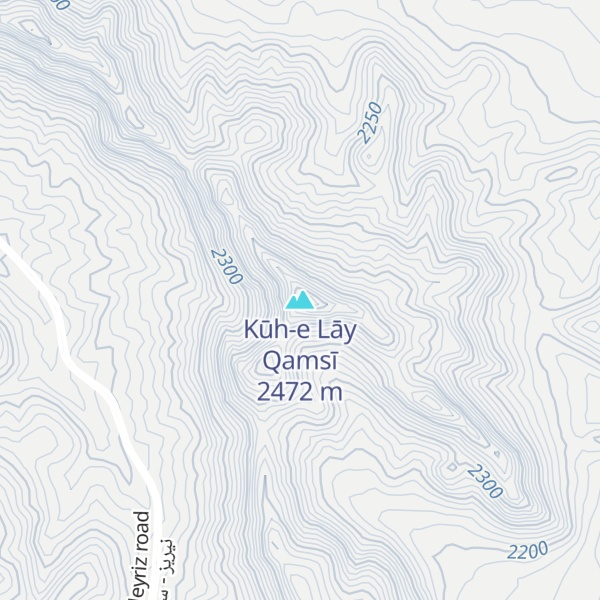 Map of Kūh-e Lāy Qamsī