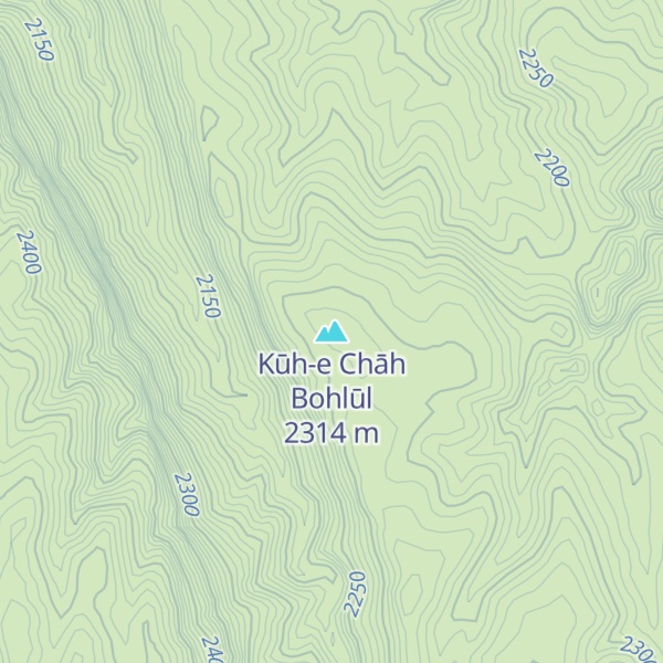 Map of Kūh-e Chāh Bohlūl