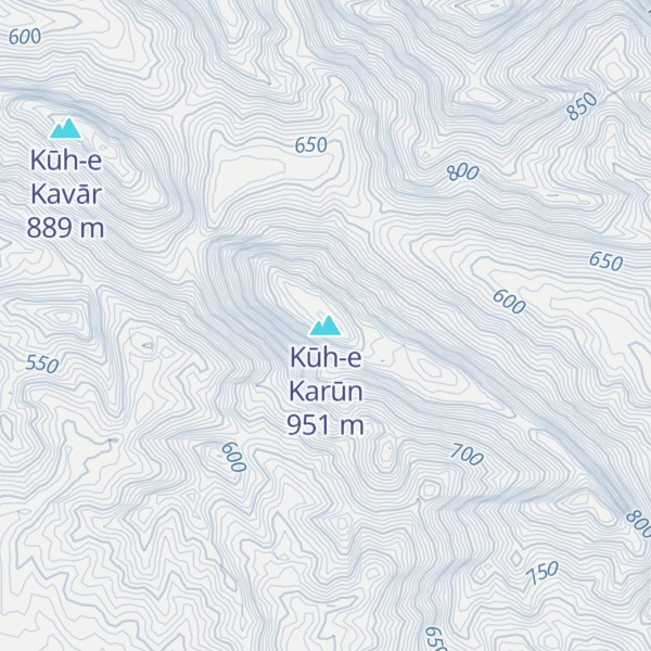 Map of Kūh-e Karūn