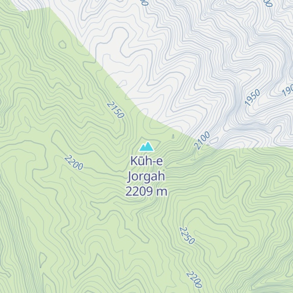 Map of Kūh-e Jorgah