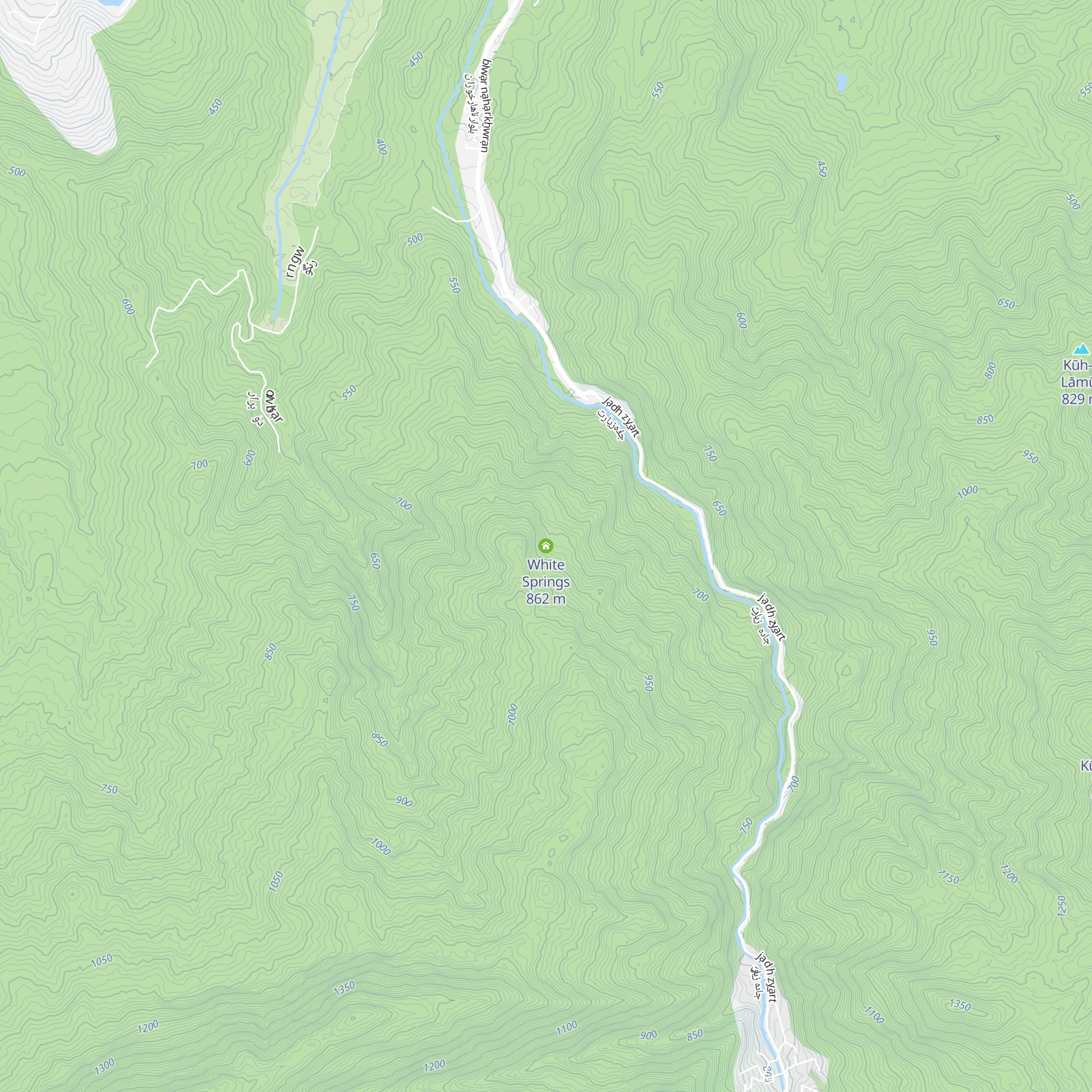 White Springs map