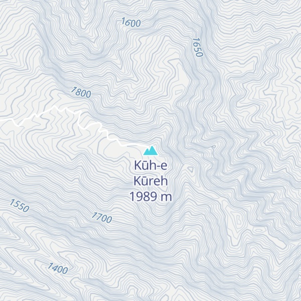 Map of Kūh-e Kūreh