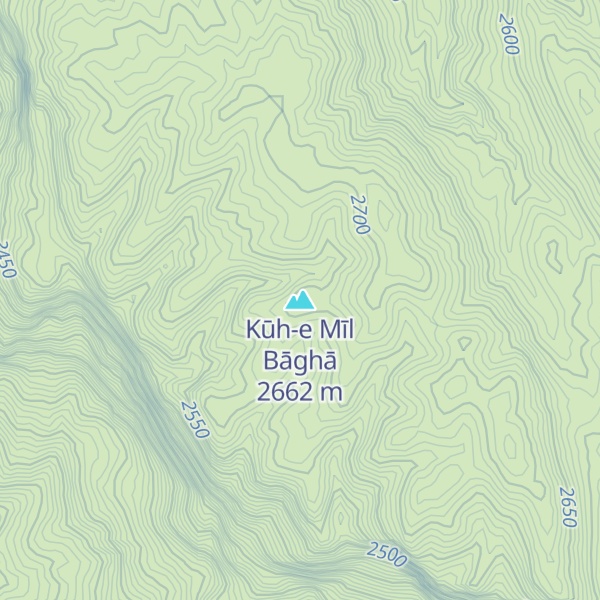 Map of Kūh-e Mīl Bāghā