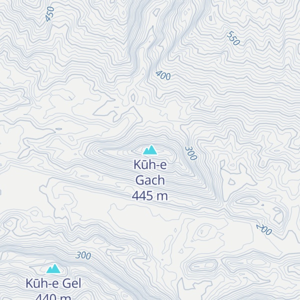 Map of Kūh-e Gach
