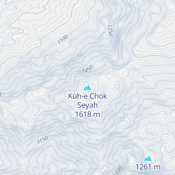 Map of Kūh-e Chok Seyah