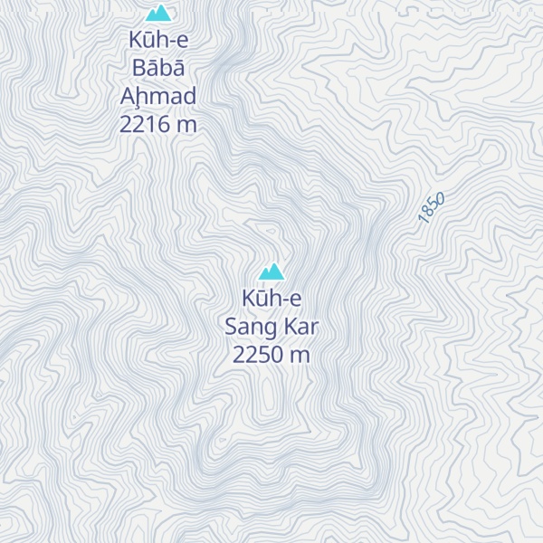 Map of Kūh-e Sang Kar