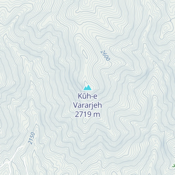 Map of Kūh-e Vararjeh