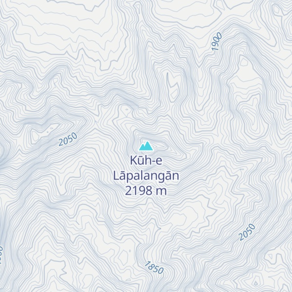 Map of Kūh-e Lāpalangān