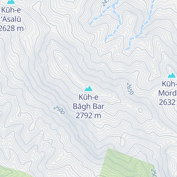 Map of Kūh-e Bāgh Bar