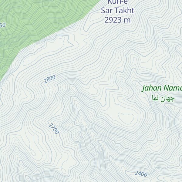 Map of Kūh-e Chālkhāneh
