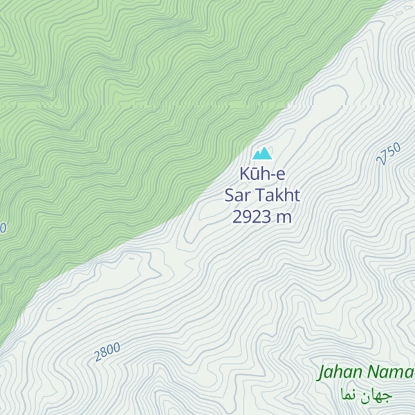 Map of Kūh-e Tāvar Narāb