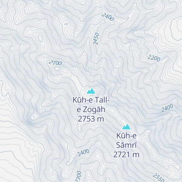 Map of Kūh-e Tall-e Zogāh