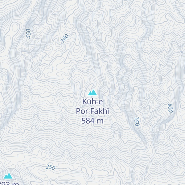 Map of Kūh-e Por Fakhī
