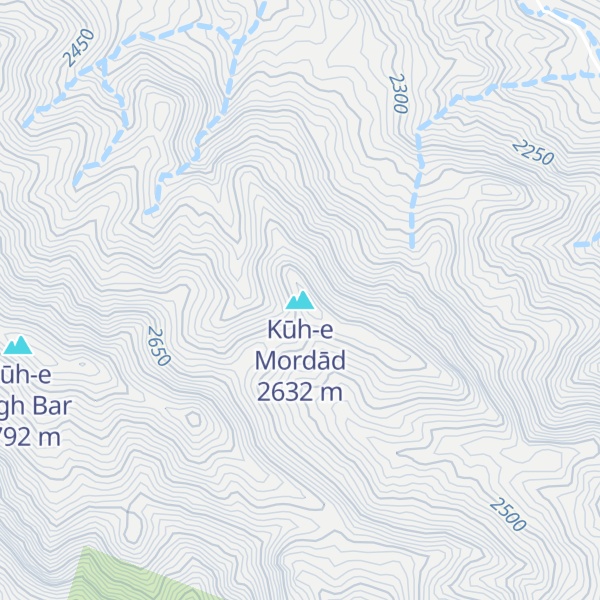 Map of Kūh-e Mordād