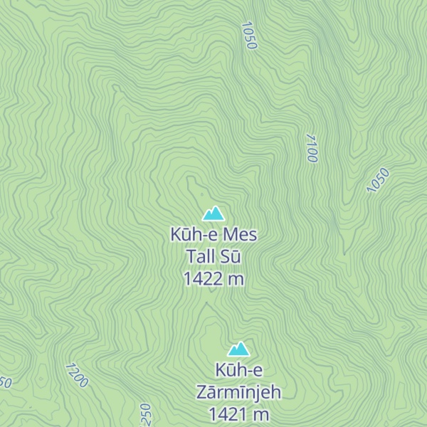 Map of Kūh-e Mes Tall Sū