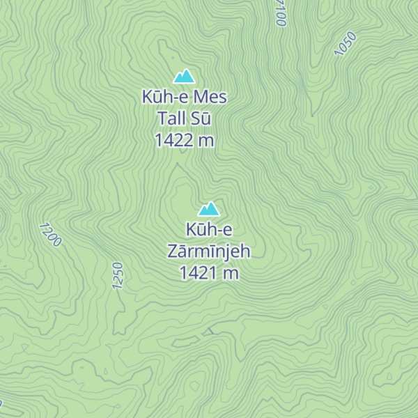 Map of Kūh-e Zārmīnjeh