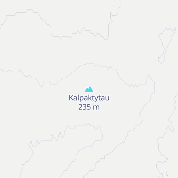 Map of Kalpaktytau