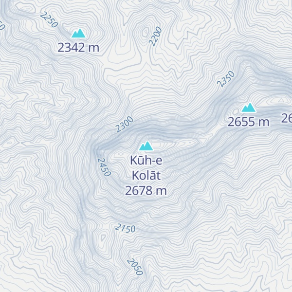Map of Kūh-e Kolāt