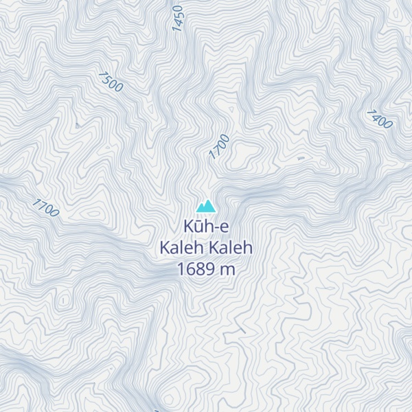 Map of Kūh-e Kaleh Kaleh