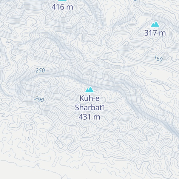 Map of Kūh-e Sharbatī