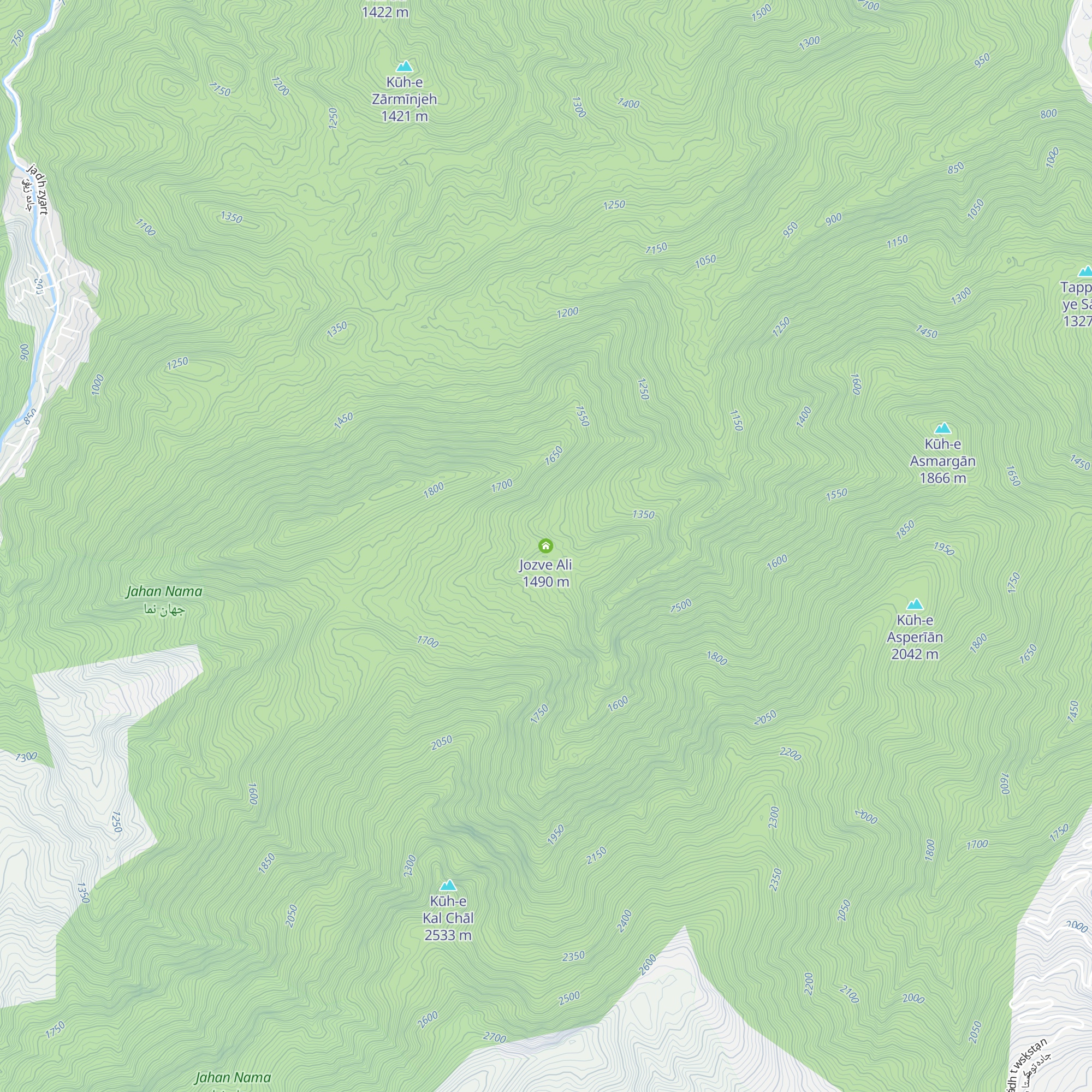 Jozve Ali map