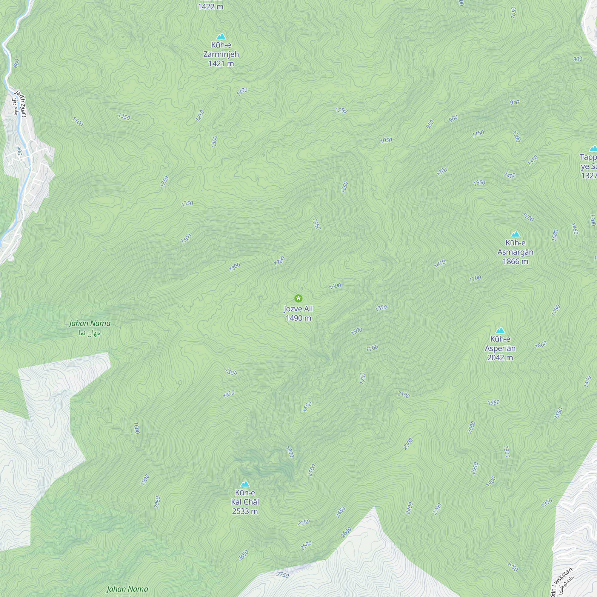 Jozve Ali map