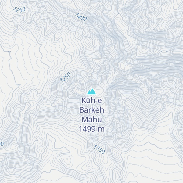 Map of Kūh-e Barkeh Māhū