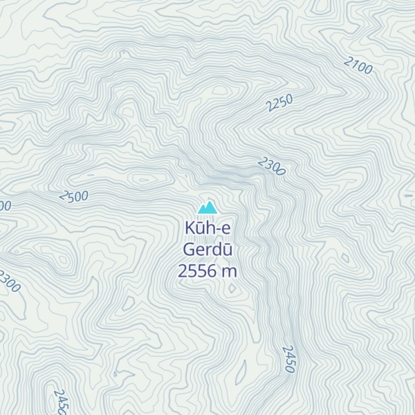 Map of Kūh-e Gerdū