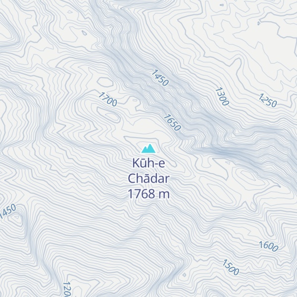 Map of Kūh-e Chādar