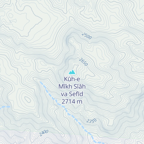 Map of Kūh-e Mīkh Sīāh va Sefīd