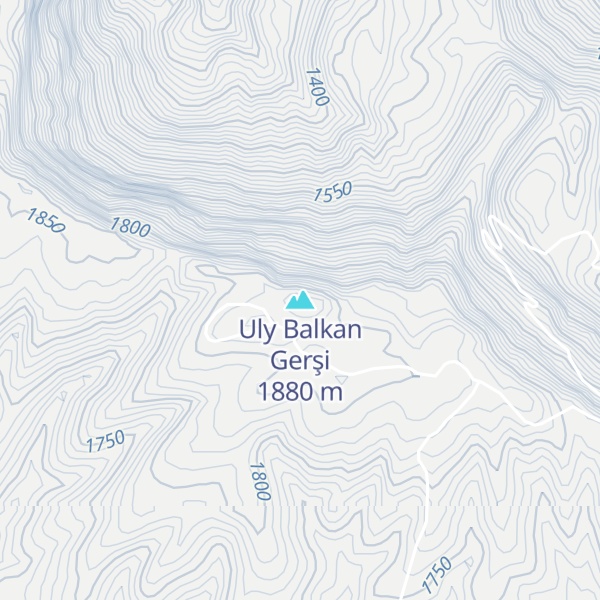Map of Uly Balkan Gerşi