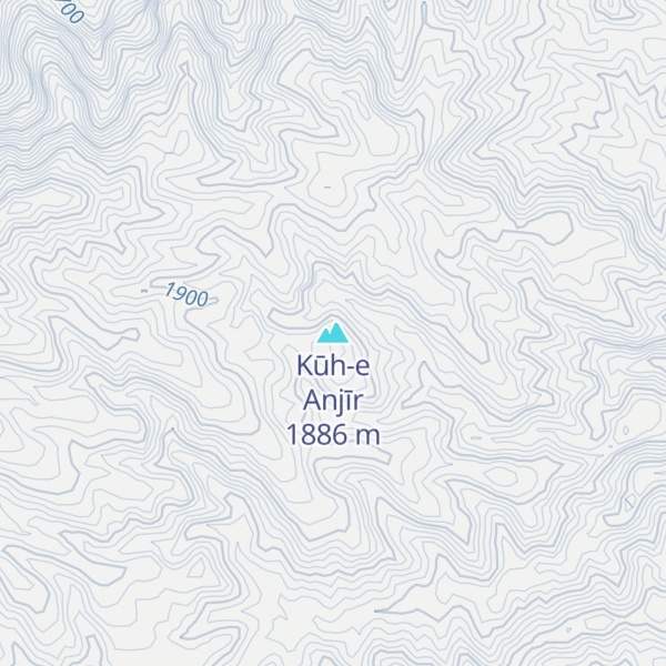 Map of Kūh-e Anjīr