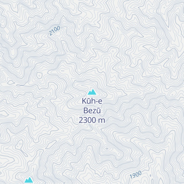 Map of Kūh-e Bezū