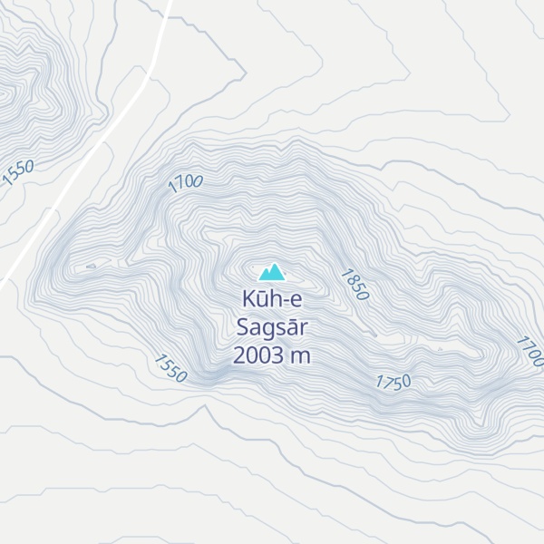 Map of Kūh-e Sagsār