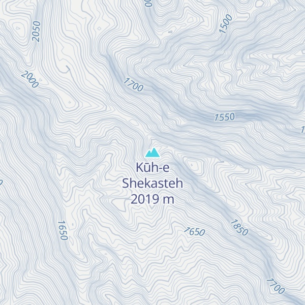 Map of Kūh-e Shekasteh