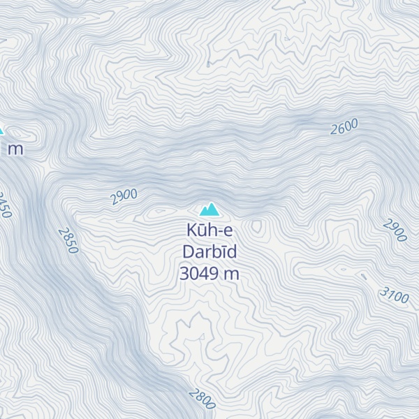 Map of Kūh-e Darbīd