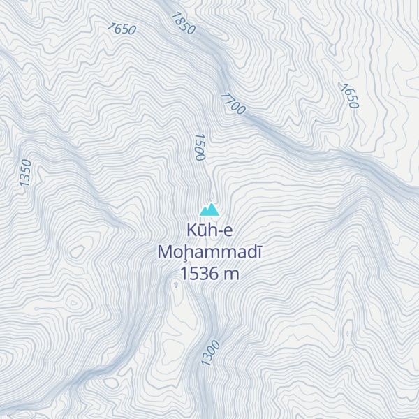 Map of Kūh-e Moḩammadī