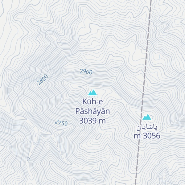 Map of Kūh-e Pāshāyān