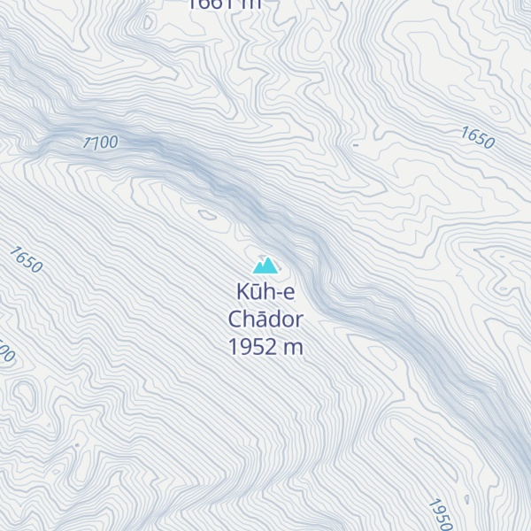 Map of Kūh-e Chādor